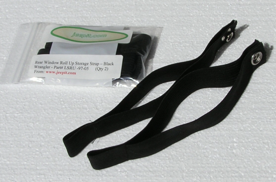 Jeep wrangler soft top rear window straps #5