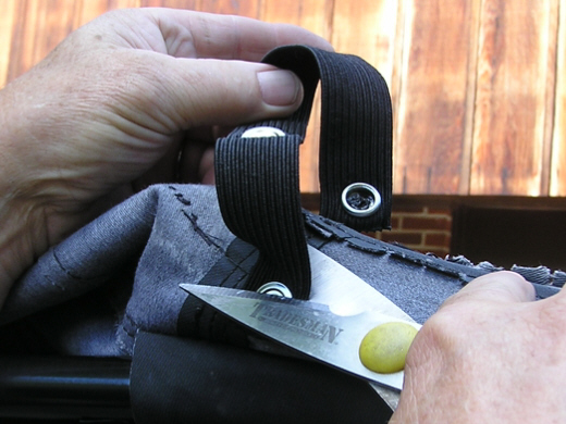 replace elastic straps rear window wrangler